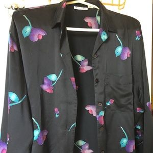 Superfly! 80's style 100% silk shirt
