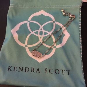 Elaina bracelet--rose quartz set in rhodium