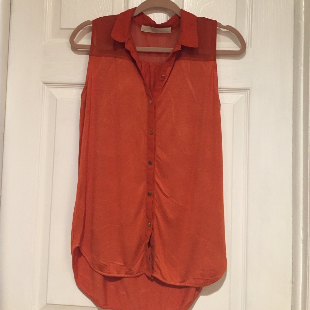 Sleeveless Long Back Top, Med