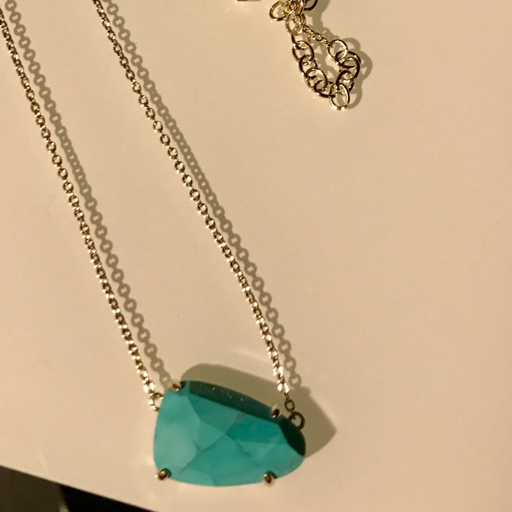 Like new Kendra Scott Isla Turquoise Gold