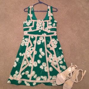 Floral Anthropologie dress.