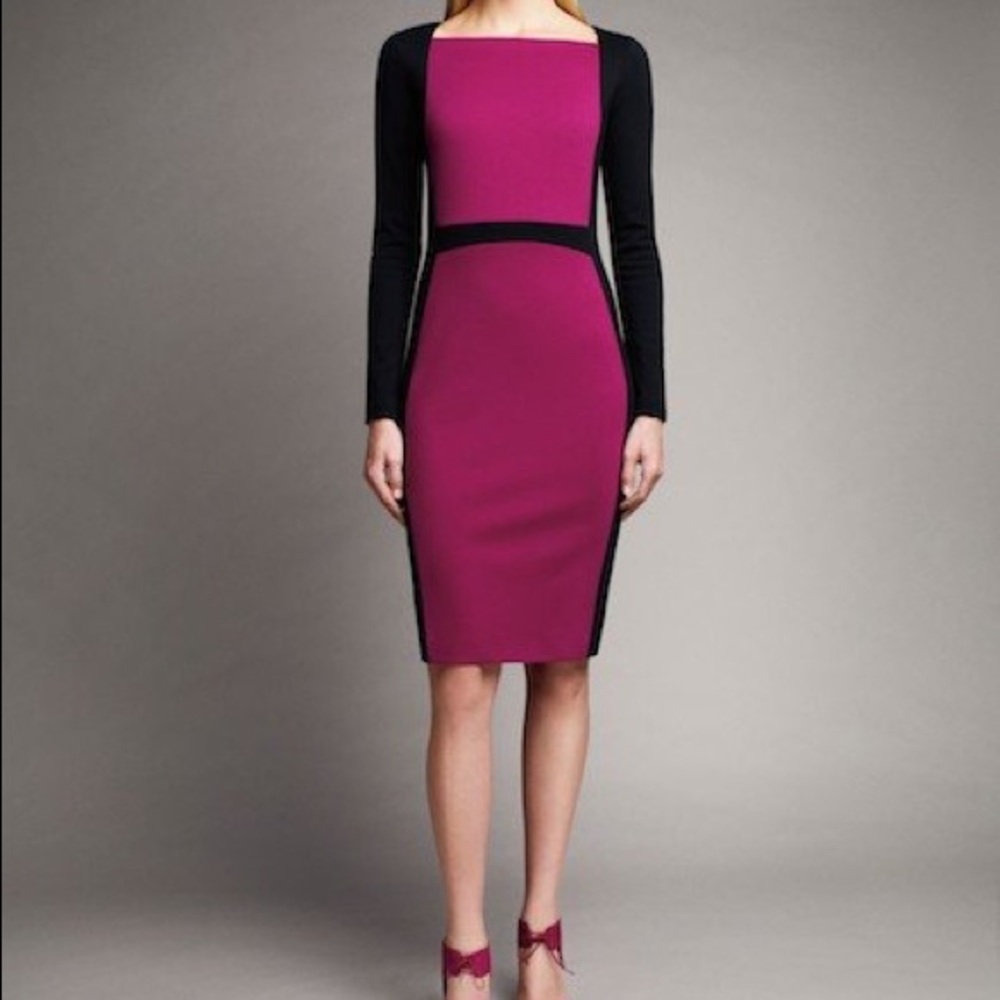 Narciso Rodriguez body-con color block dress
