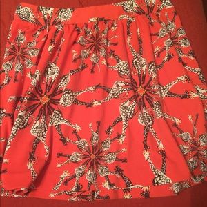 Crown and Ivy giraffe skirt size 12