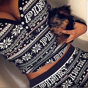 Sexy Black n white PINK printed tracksuit Sexy Black n white PINK printed tracksuit