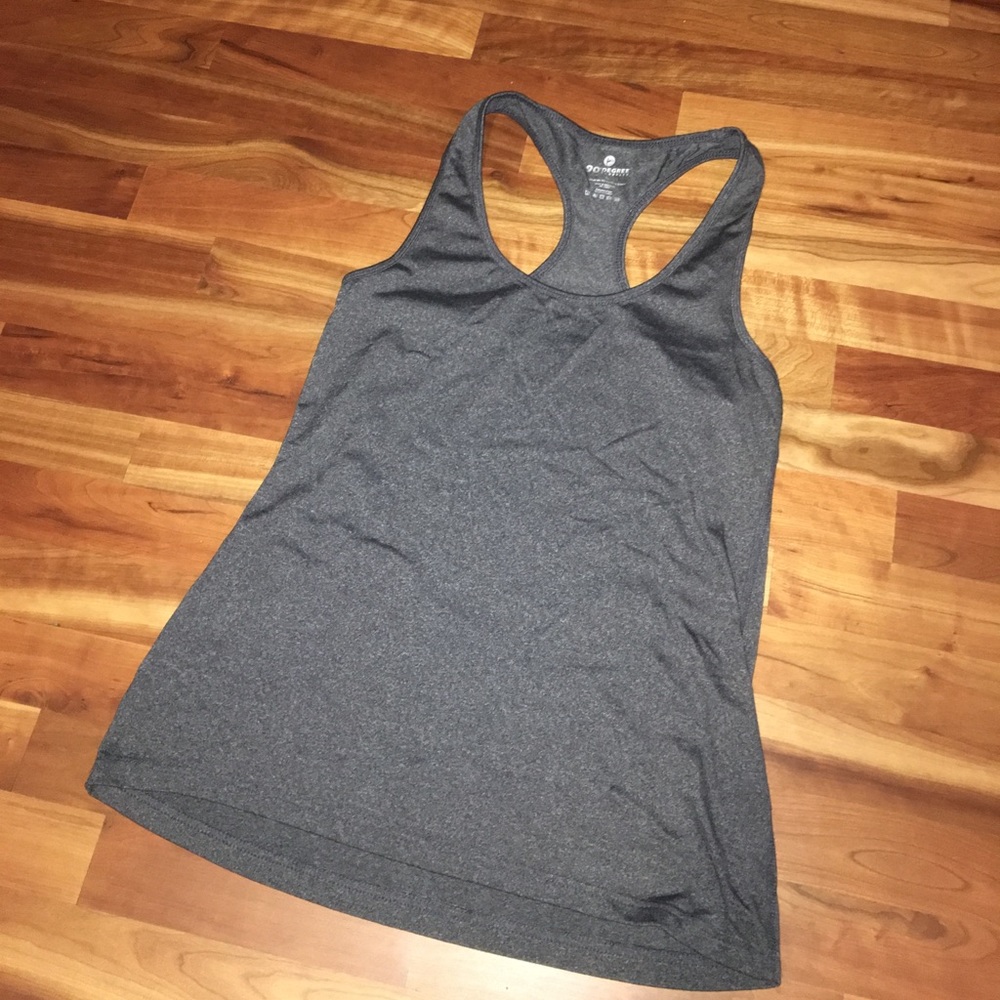 Dark grey power 90 workout tank size large