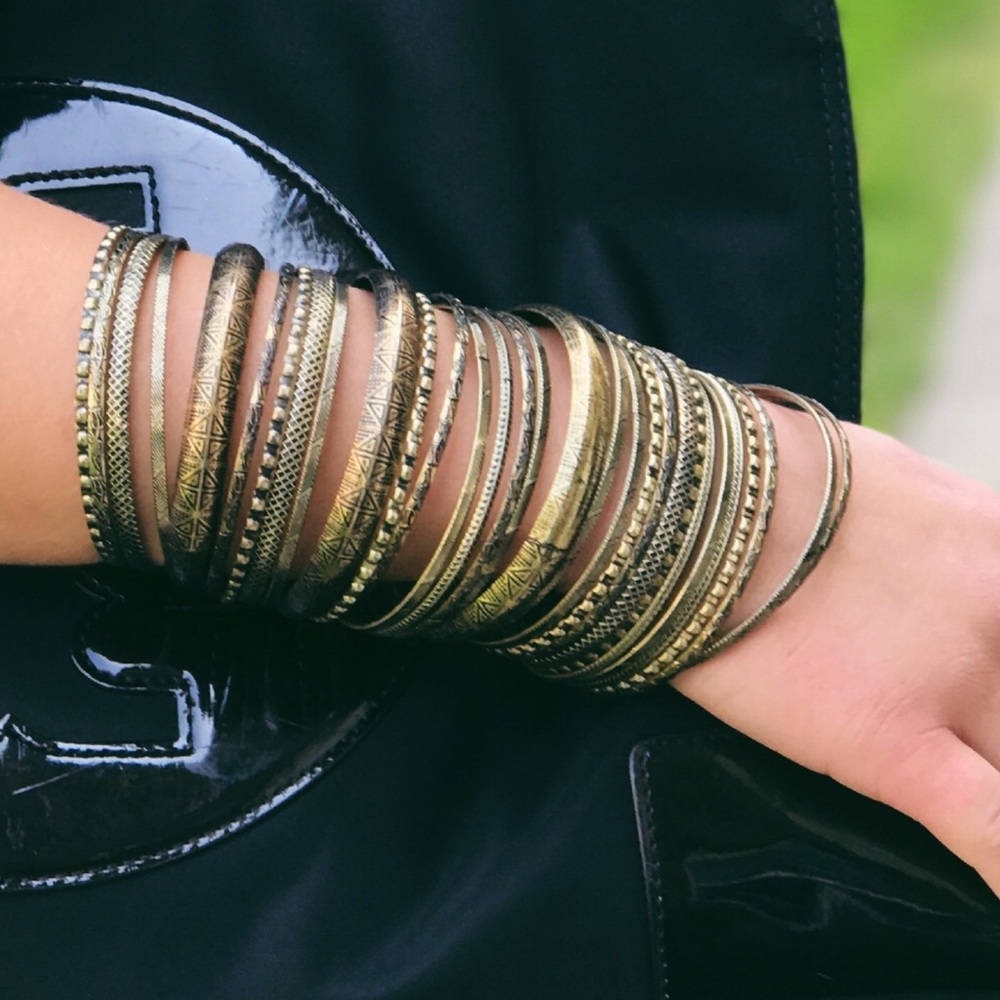  Stack 'em Up Bronze Bangles - Picture 3 of 3