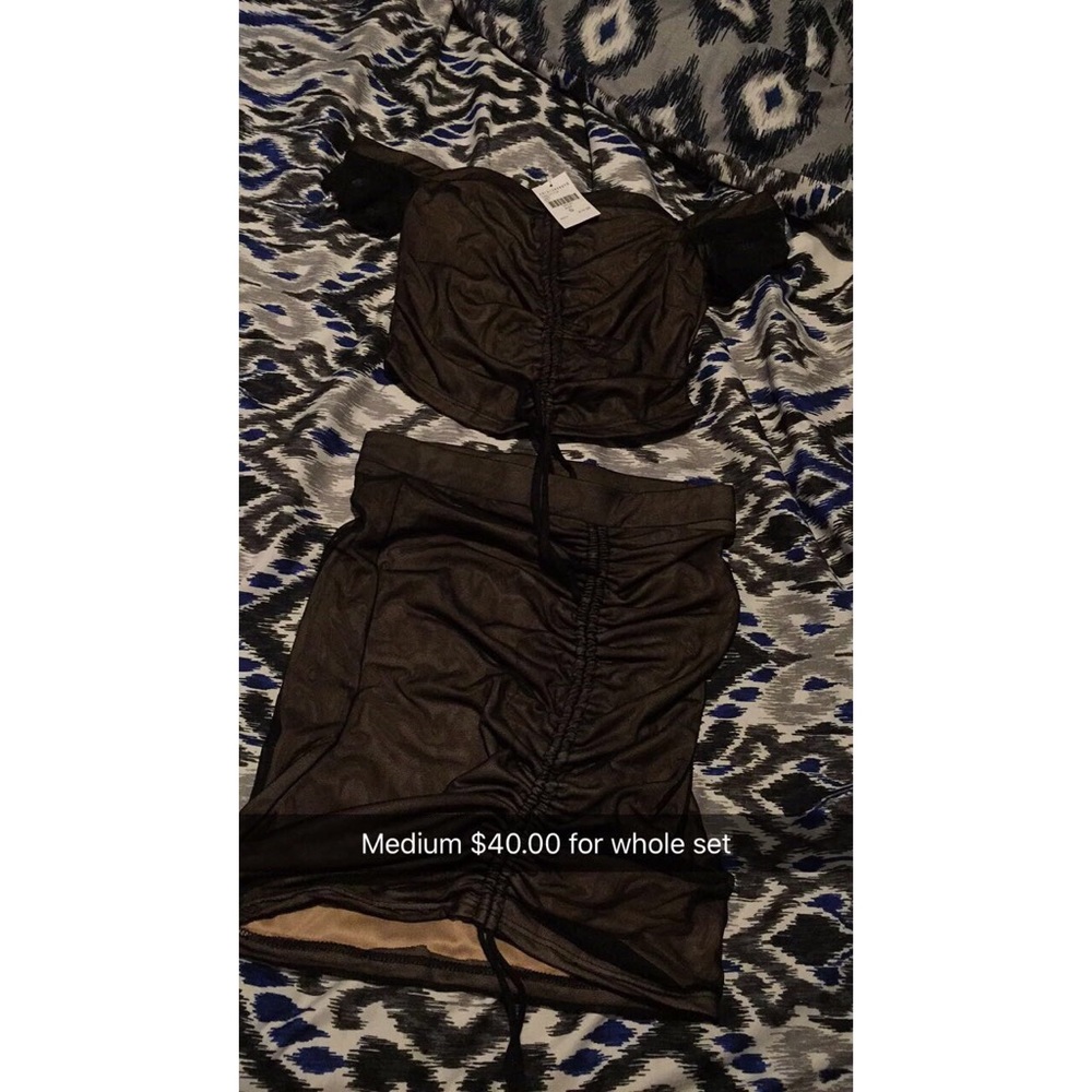2 piece set black sheet set