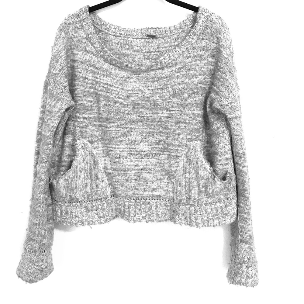 Free people grey boho sweater