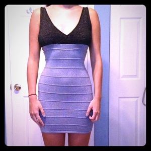 Misses Dress, size 4-6 SM, black/silver. Like new