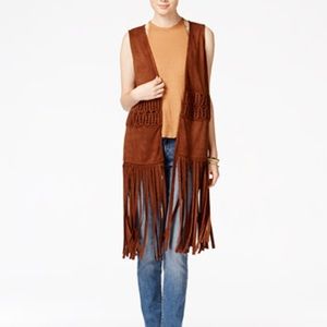 NWT Fringe Vest