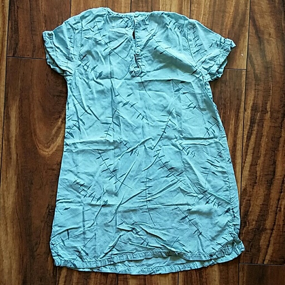 Greenish Blue kids dress - Picture 2 of 2