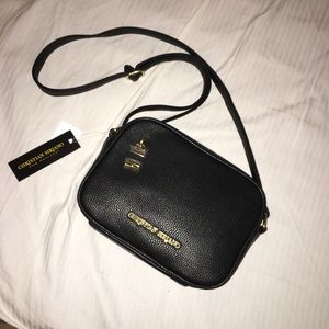 Christian Siriano Black Crossbody Messenger Bag
