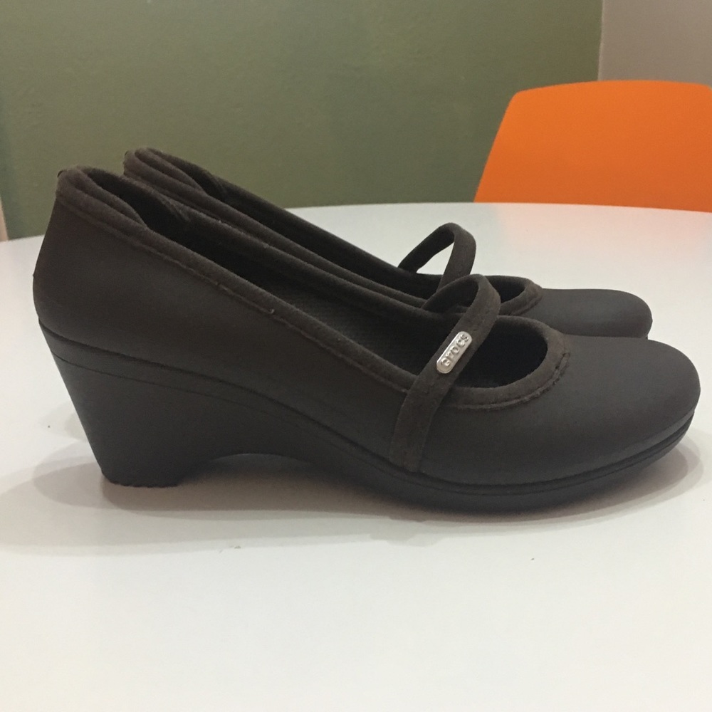 Crocs Mary Jane wedges