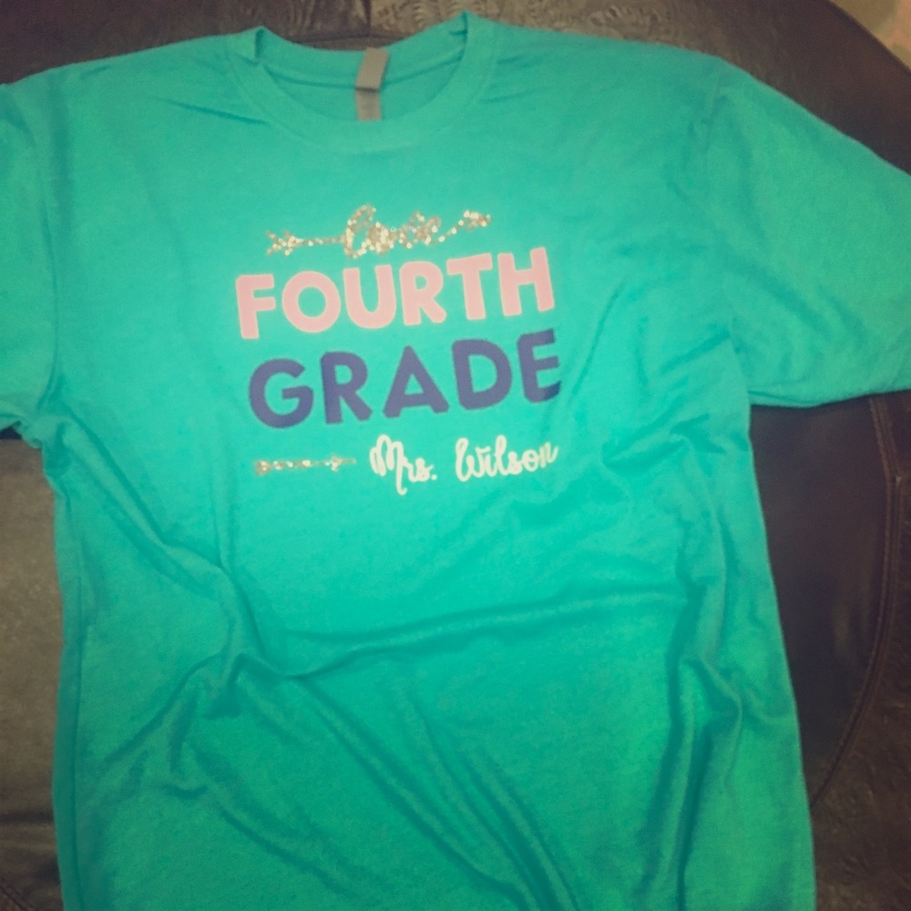 Custom T-shirts. Love 4th Grade for teachers