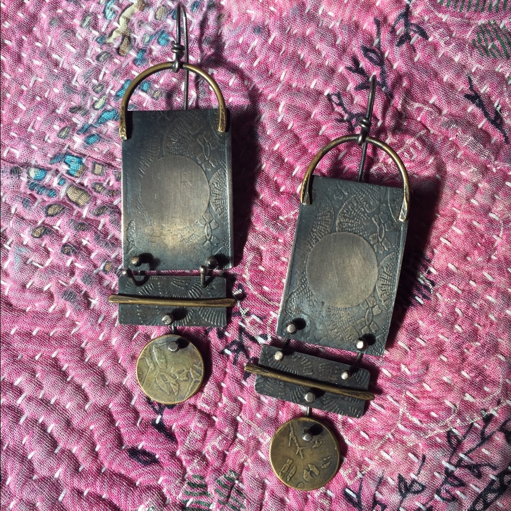 Pattie Wells sterling silver earrings