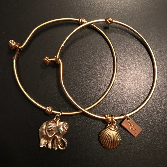 Lilly Pulitzer Jewelry - Pair of Lilly Pulitzer Gold Bracelets.