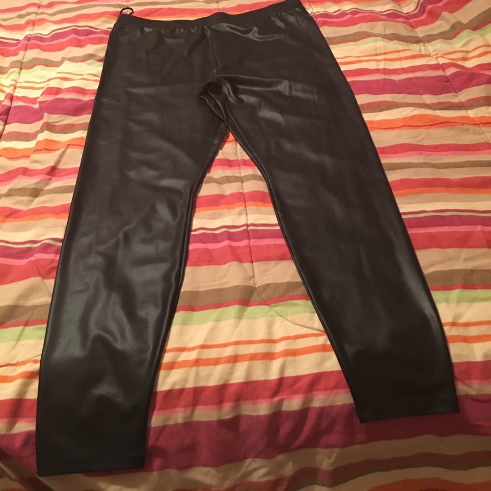 Faux Leather Pants