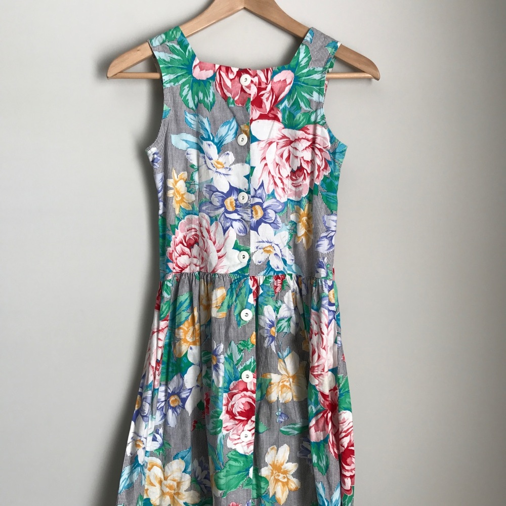 70s Polly Flinders Little Girls Floral Dress