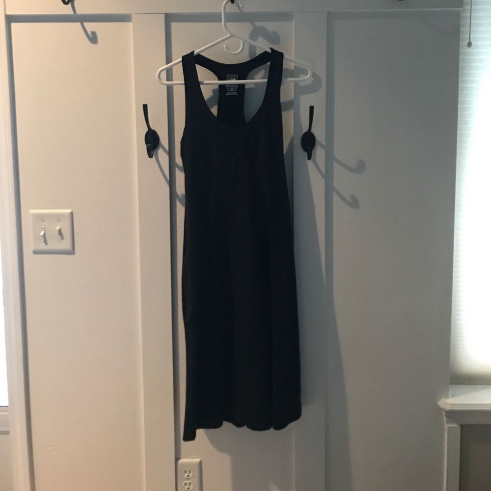 Black racerback dress