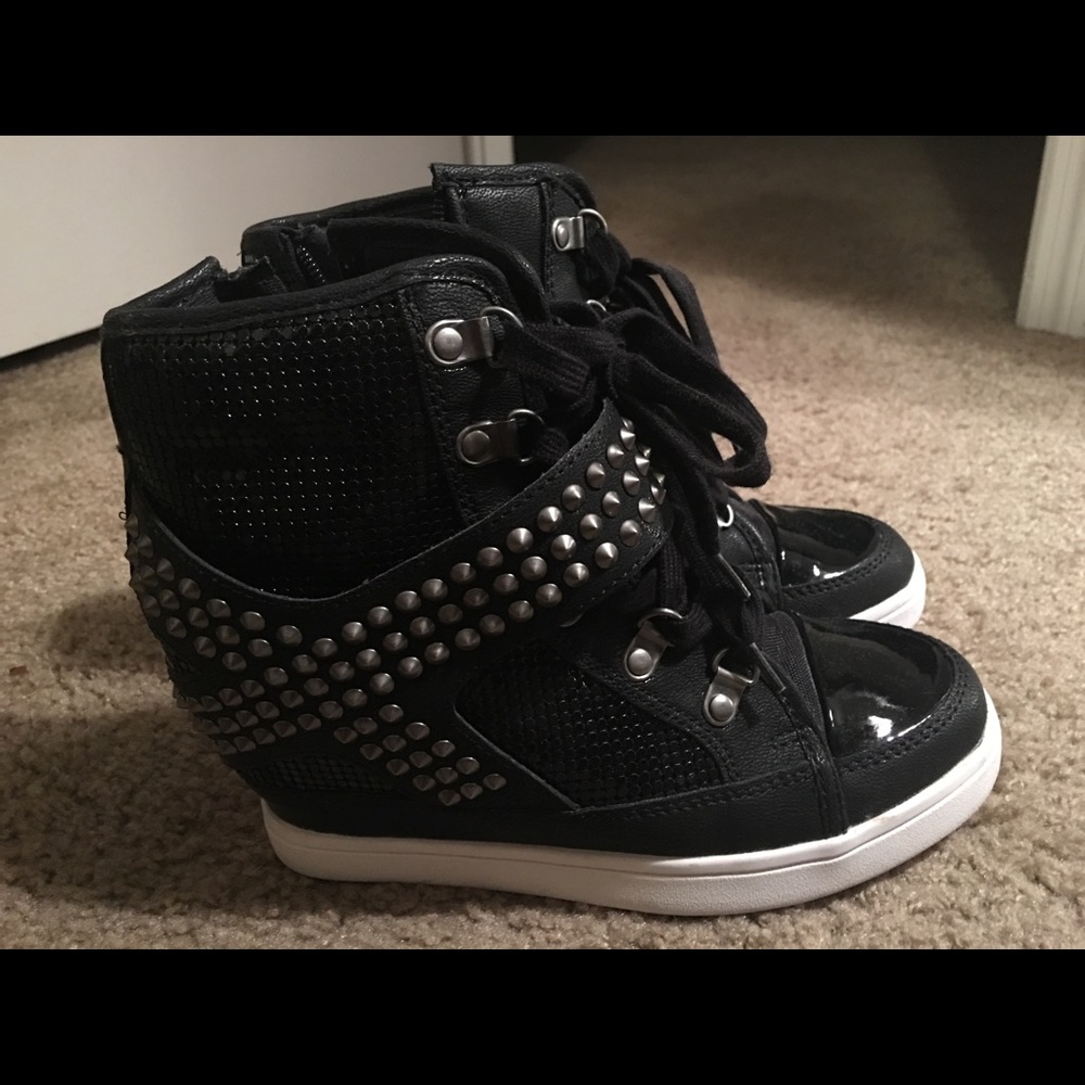 Aldo wedge studded sneakers