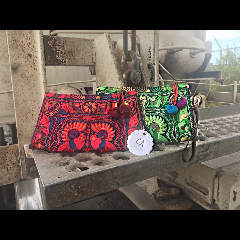 Izzy (Birds) Clutch handmade