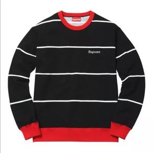 Brand new Supreme strip crewneck