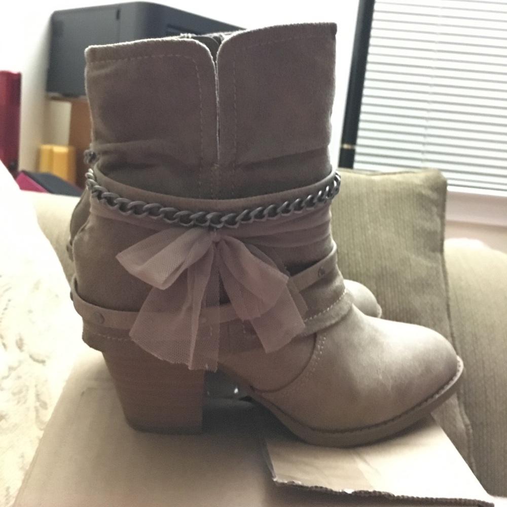 Tan Booties