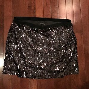 Sequin mini skirt Sequin mini skirt