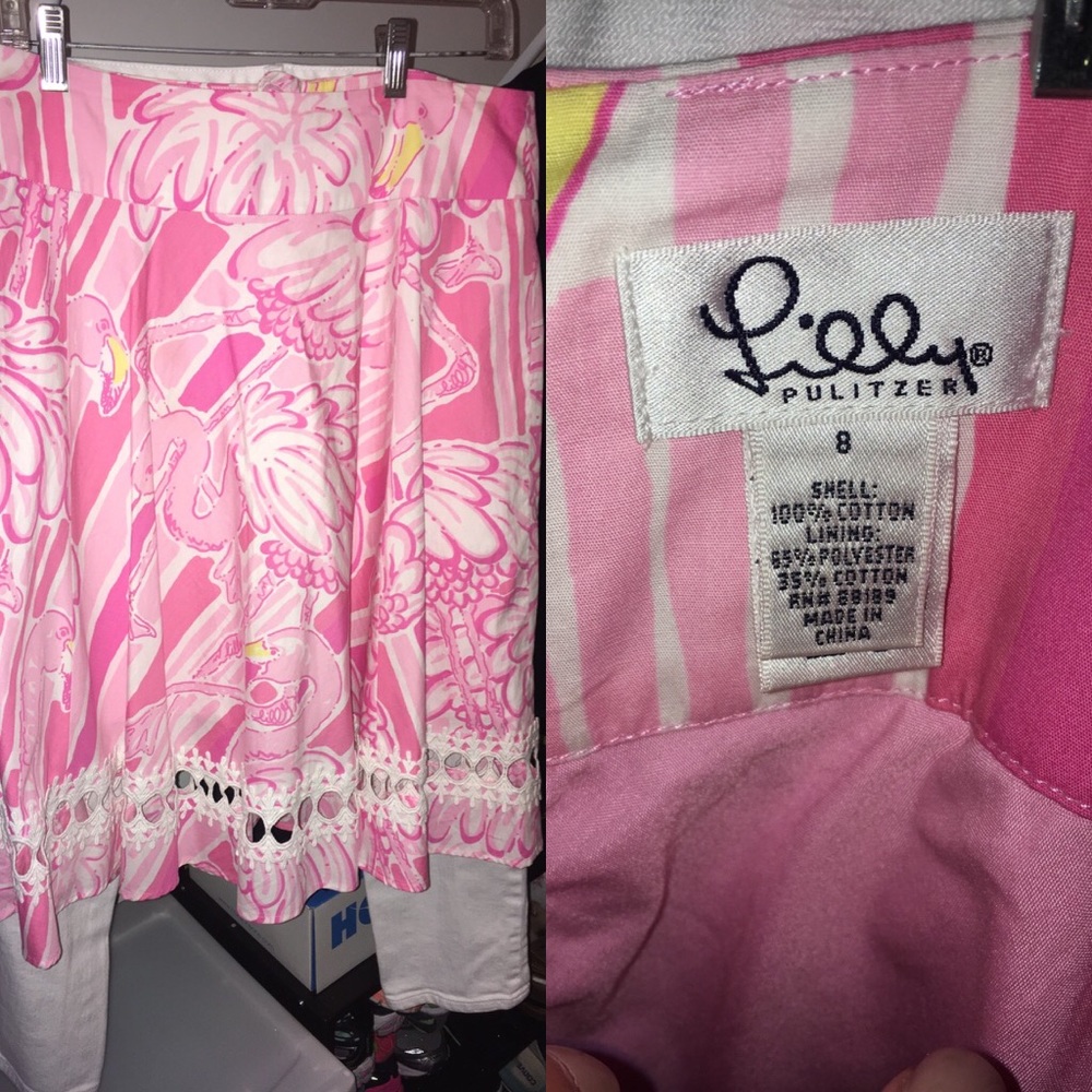 Lilly Pulitzer Pink Neckin' midi skirt