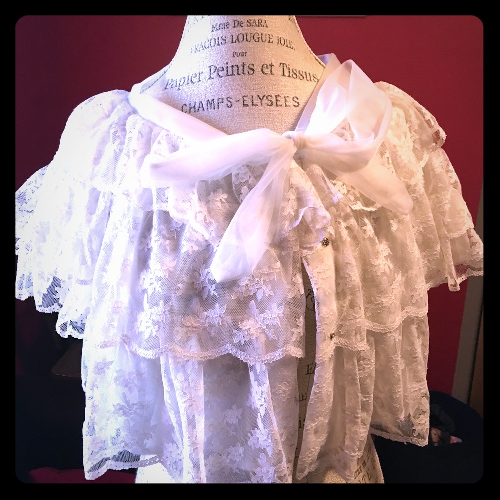 LACY White BOLERO FOR ALL OCCASIONS