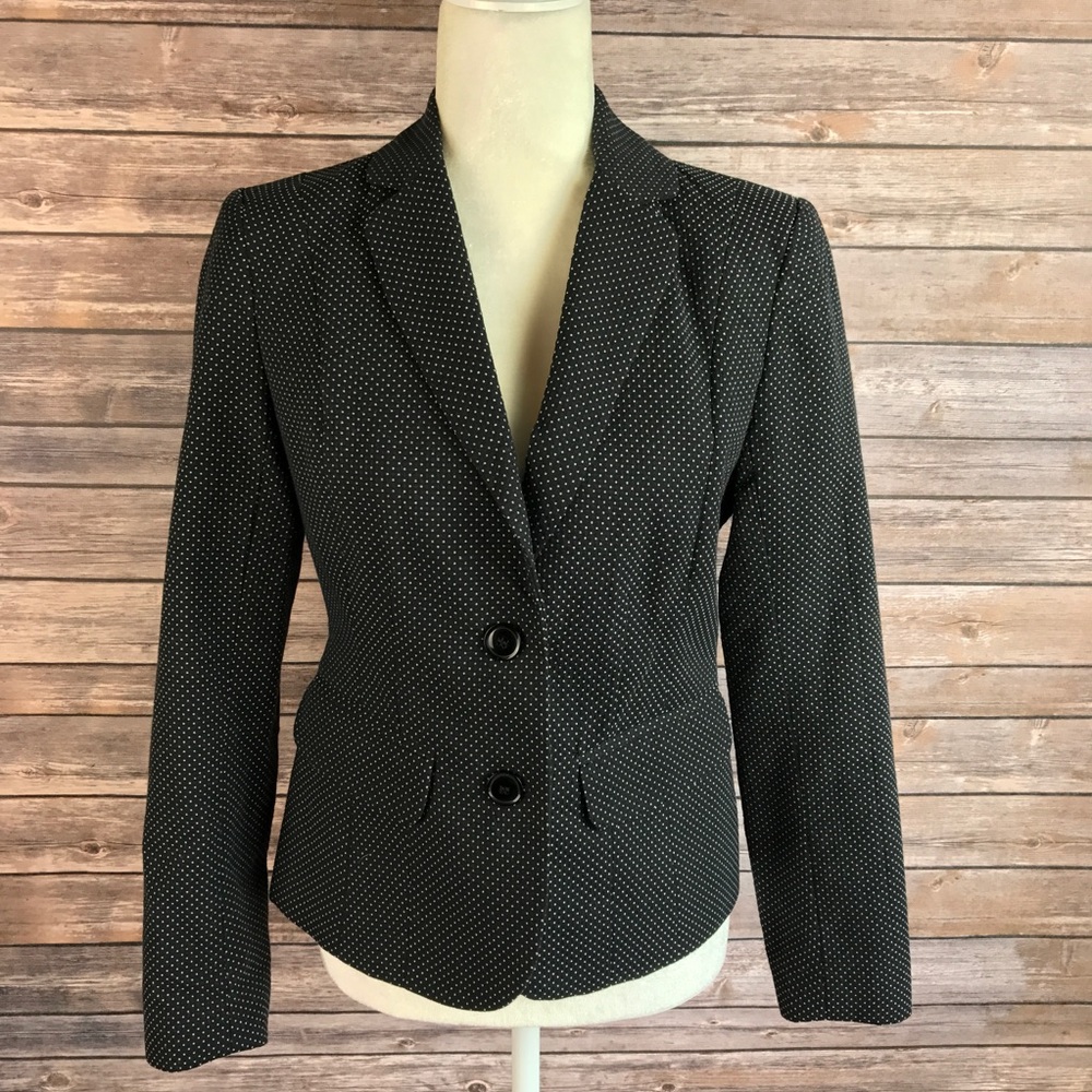 Cynthia Rowley Black / White Polka Dot Blazer