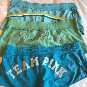 3 PINK shorts 3 PINK shorts