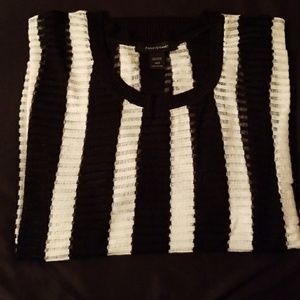 Black/white Acrylic Sweater