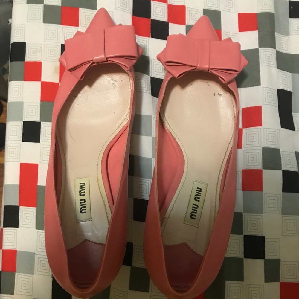 Sold❌Miumiu bow heels