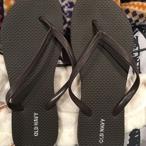 brown flip flops