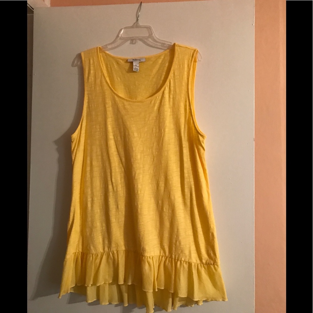 Yellow tunic top