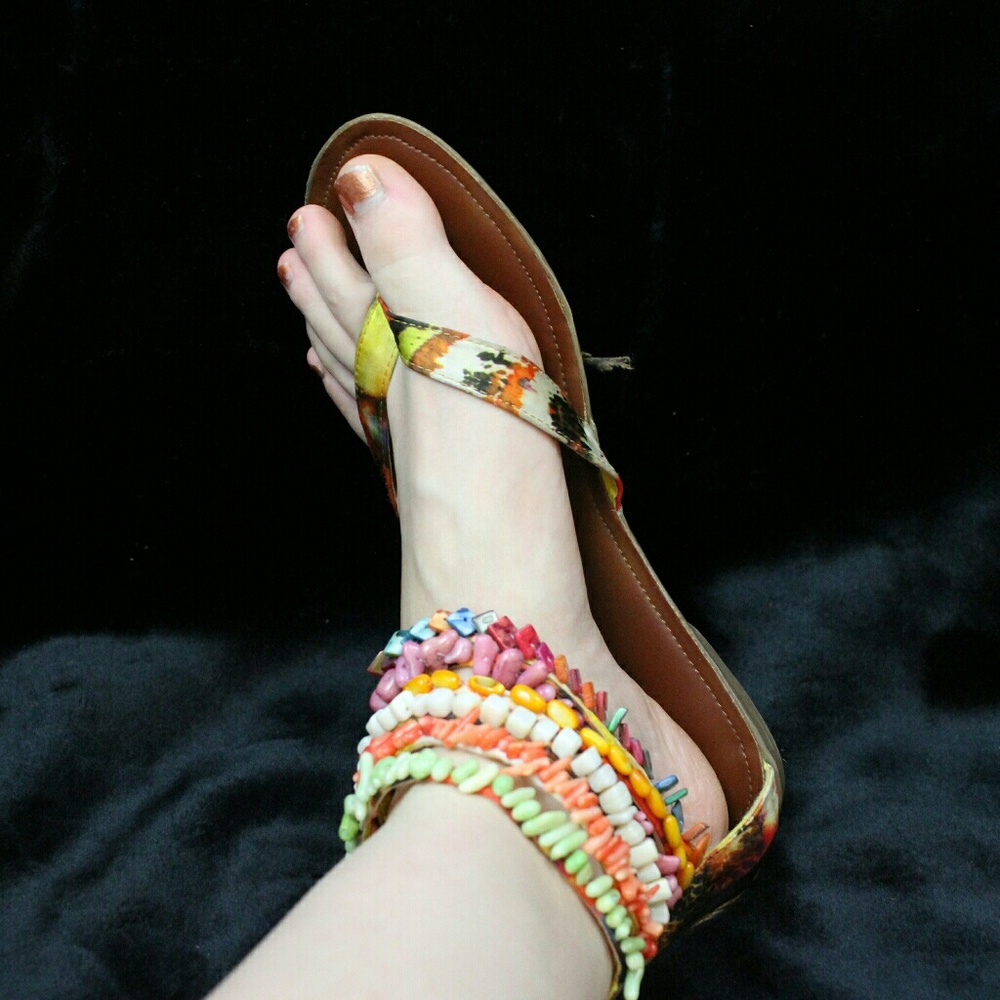 Beaded sandals