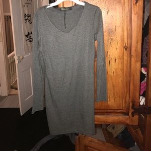 Grey bodycon dress