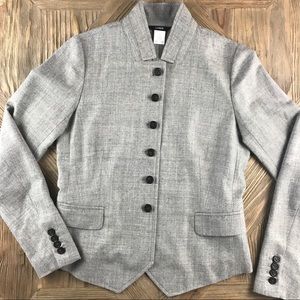 J.Crew Grey Wool Blazer - Size 2 J.Crew Grey Wool Blazer - Size 2