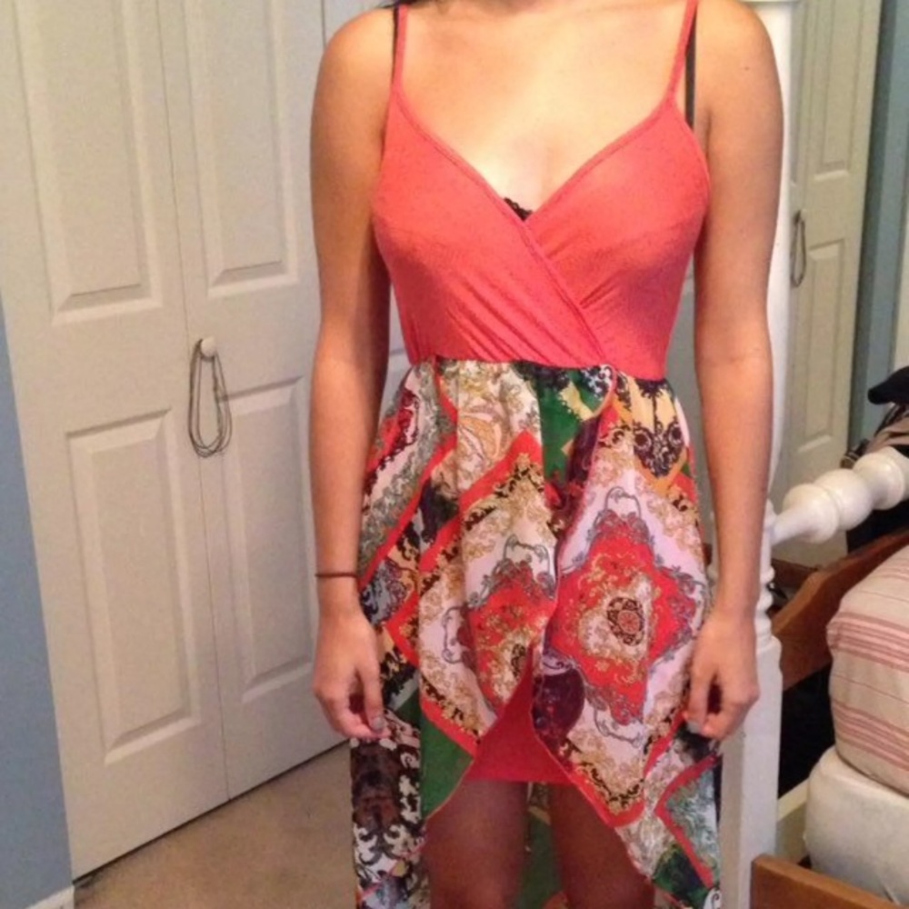 Misses Dress, high low, size M