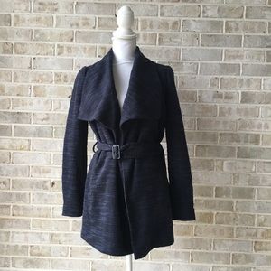 Banana Republic Knit Wrap Blazer Jacket Blue 0 XS Banana Republic Knit Wrap Blazer Jacket Blue 0 XS