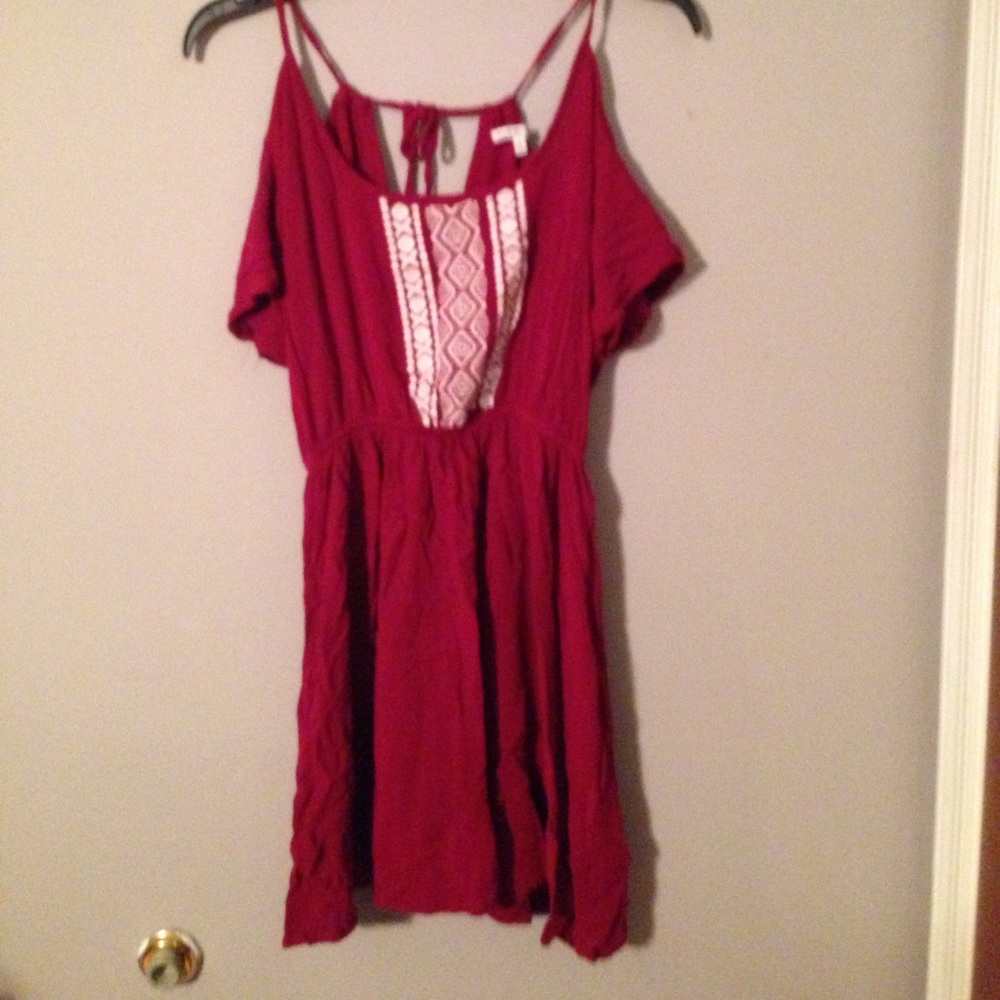Red, Flowy Charlotte Russe Dress