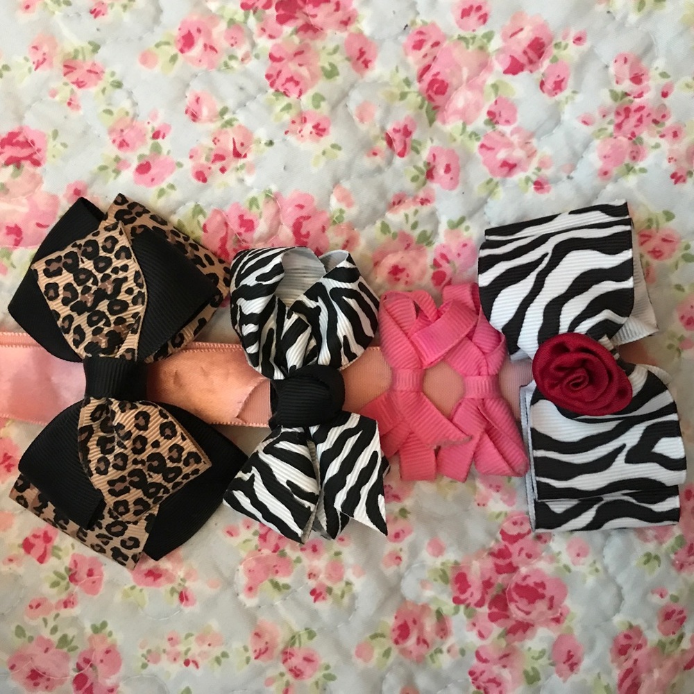 Bows, roses, flowers, hair clips!