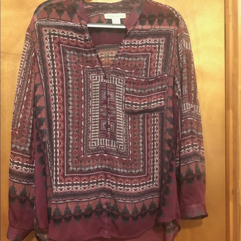 Staring at Stars Bohemian Button Down Shirt