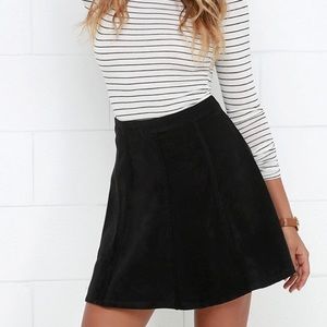 Black Suede Skirt Black Suede Skirt