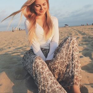 Flowy floral retro palazzo/boho pants