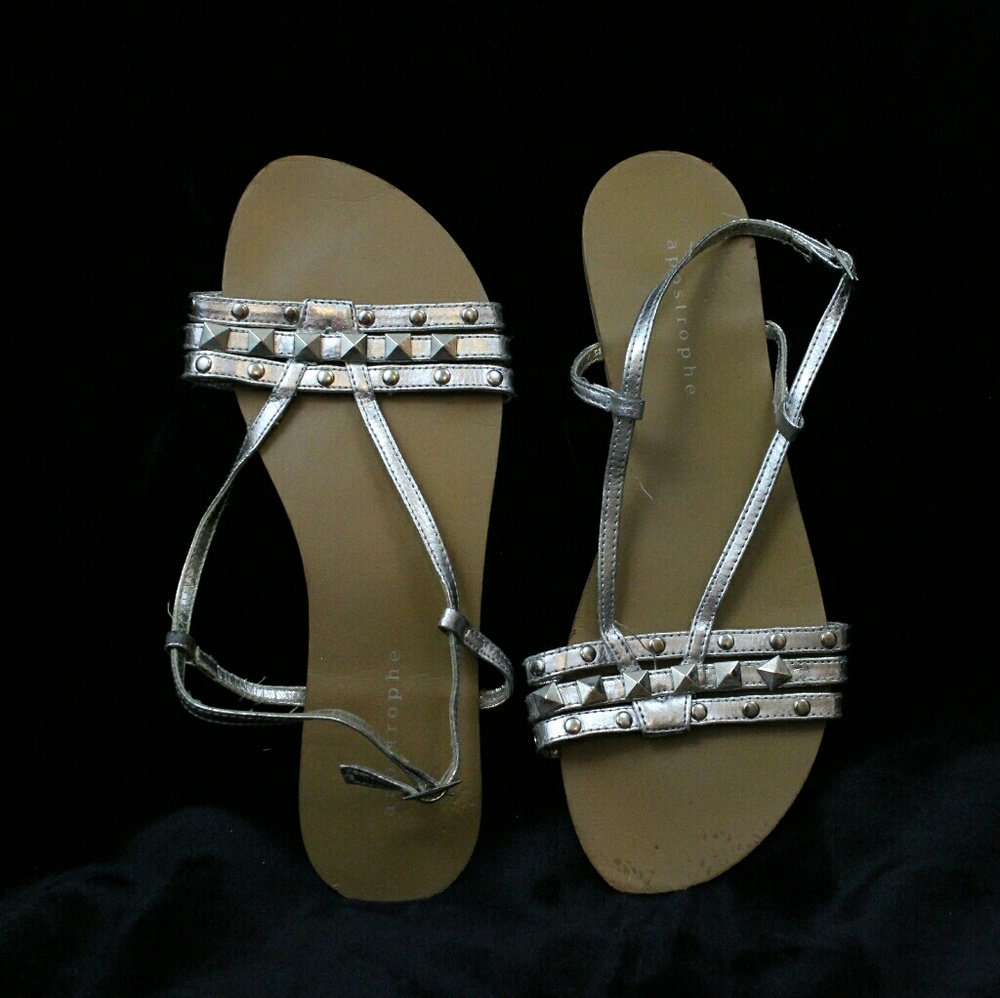 Silver sandals