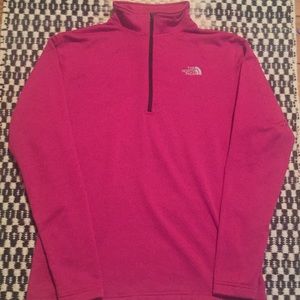 Pink North Face 1/4 zip Pullover Jacket Pink North Face 1/4 zip Pullover Jacket