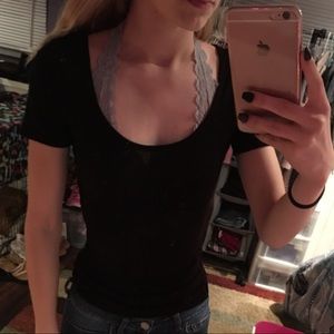 black tee