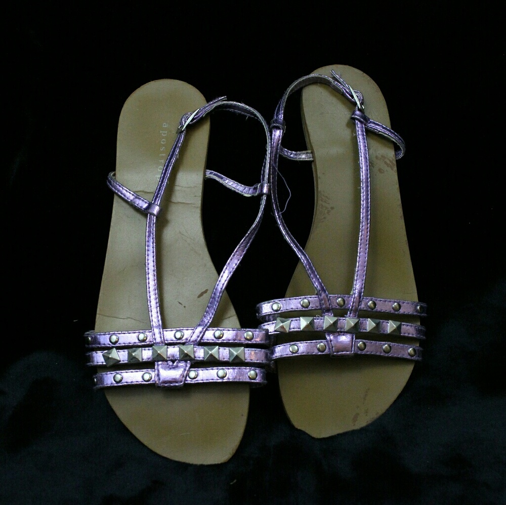 Purple sandals